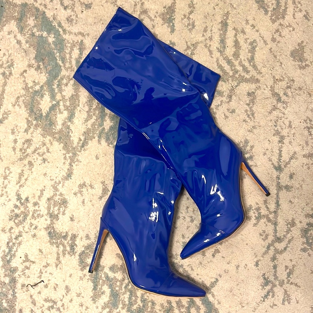 Fashion Women's Shoes Pointed Toe Stilettos Heels Zipper Elegant Ladies Boots